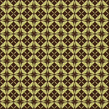 Ağaç dallarıyla süslenmiş zarif çiçek desenleri. Vektör organik arka plan. Yeşil izinli vektörsüz kalıp ve soyut arkaplan