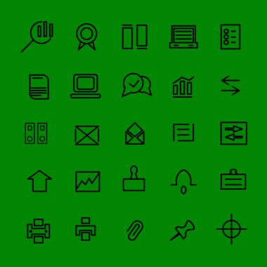 Bilgisayar Ofisi Finans Muhasebe ve teknoloji simgesi ayarlandı