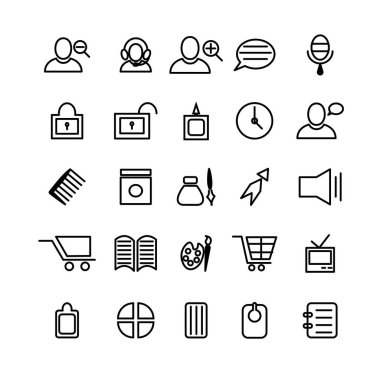 Bilgisayar bilişim ve ui teknoloji simgesi kavramı