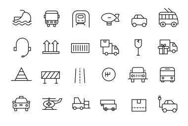 Aktarma Bağlantılı Satır Simgeleri Ayarlandı. Taksi, Tren, Tramvay, Ekspres Taşıma, Takip ve daha fazlası gibi simgeler içerir.