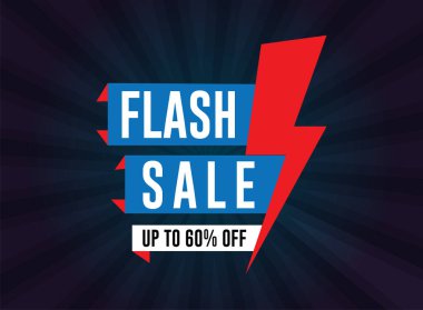 İş için Flash Satış Tasarımı. % 60 'a kadar indirimde. İndirimli Banner Tanıtım Şablonu.
