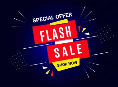 İş için Flash Satış Tasarımı. İndirimli Banner Tanıtım Şablonu.