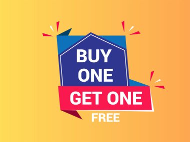 Bir tane bedava pankart al. Özel teklif afişi, büyük indirim, satış afişi, pankart tasarımı şablonu.