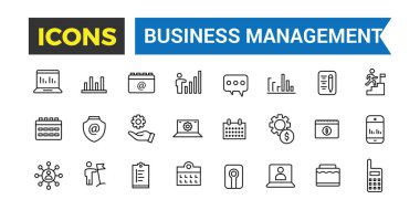 İş Yönetimi Simgesi Koleksiyonu. Taslak simge koleksiyonu.