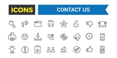 Simge setiyle bağlantı kurun. Taslak simgeler paketi. Simge koleksiyonu. Düzenlenebilir vektör simgesi ve resimleme.