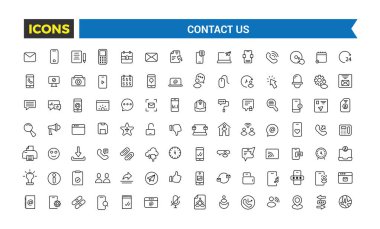 Simge setiyle bağlantı kurun. Taslak simgeler paketi. Simge koleksiyonu. Düzenlenebilir vektör simgesi ve resimleme.