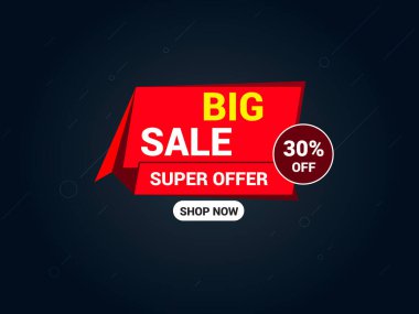 Geometrik arka planı olan indirimli afiş şablonu tasarımı, büyük indirim özel teklifi.