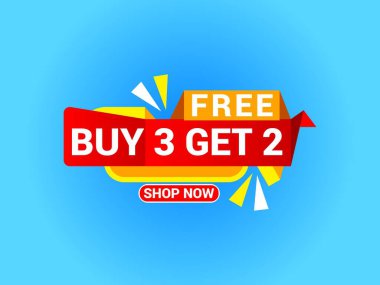 3 tane alana 2 tane bedava bayrak, özel teklif afişi, büyük indirim, indirimli bayrak, pankart tasarımı.