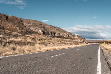 Bozkırda terk edilmiş yollar.