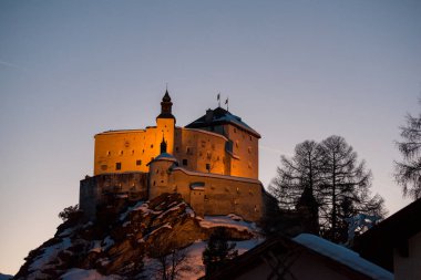 Tarasp castle in Switzerland clipart