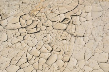 Çölde kuraklık nehri.