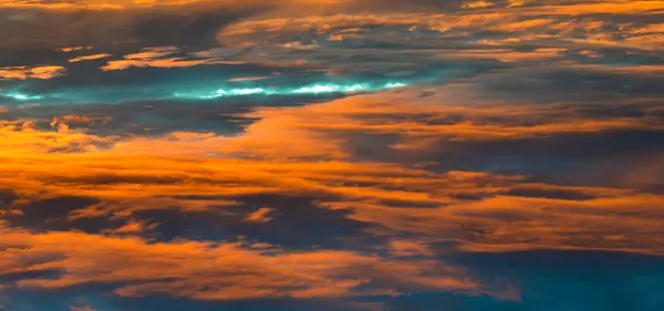 Orange Clouds Sky — Stock Photo, Image