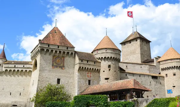 Entrance Chateau Chillon Switzerland — Stock Photo, Image