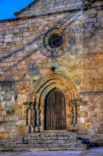 Medieval Church Facade Spain — Stock Photo, Image
