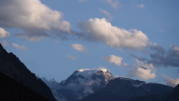 Nuvens Passando Nos Alpes Glarus Suíça — Vídeo de Stock
