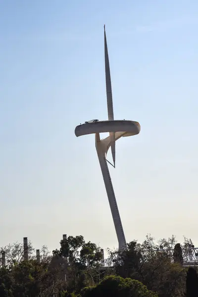 Calatrava Communication Tower Montjuic Barcelona — Stock Photo, Image