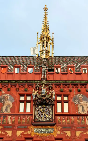 Fasad Basel Stadshus Rathaus — Stockfoto