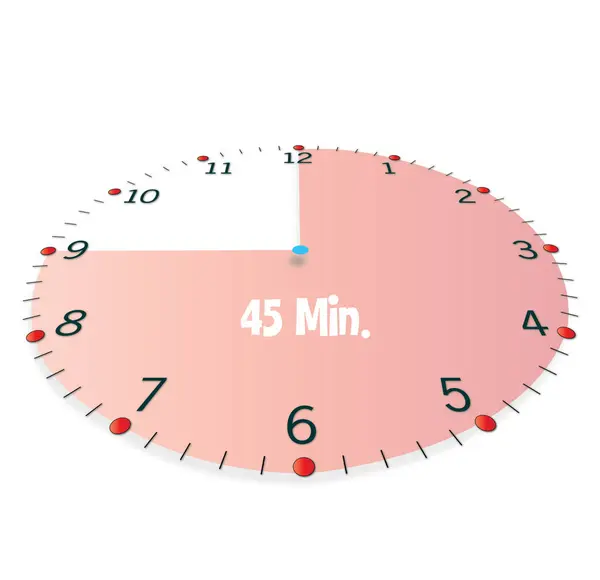 Une Horloge Minutes — Image vectorielle