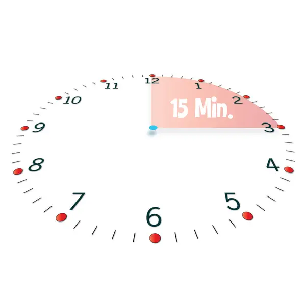 Ρολόι Δείχνει Λεπτά — Διανυσματικό Αρχείο