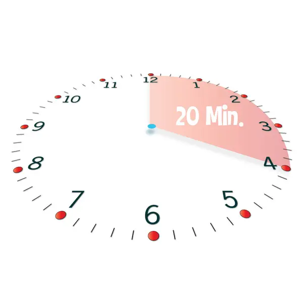Часы Показывающие Минут — стоковый вектор