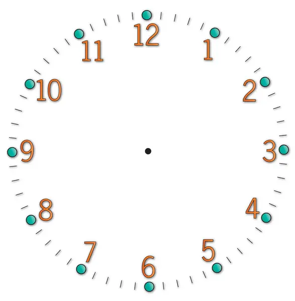 Illustration Vectorielle Horloge Sans Aiguilles Vide — Image vectorielle