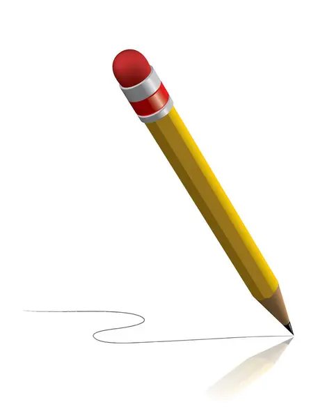 Penna Med Ett Blankt Pappersark — Stock vektor