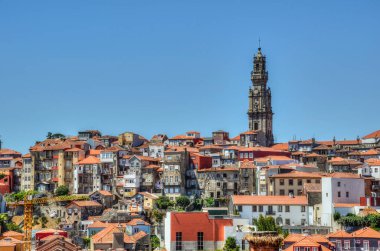 Porto, Portekiz - Ağustos 2017 Yaz Zamanı Tarihi Merkezi