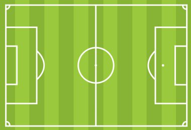 bir futbol sahası vektörü