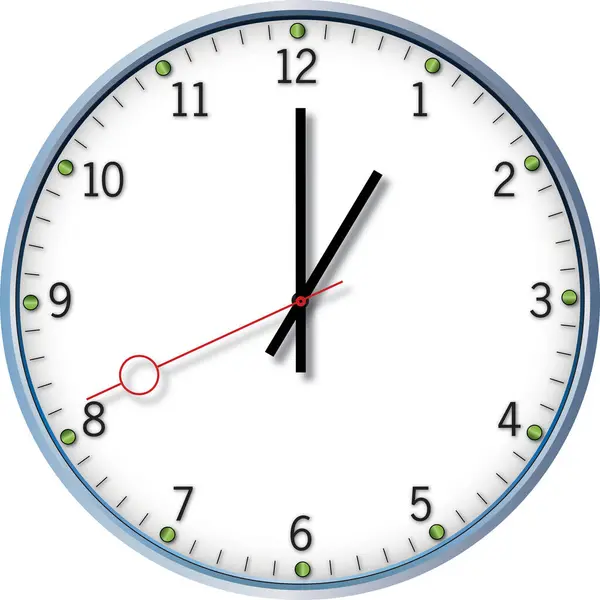 Vector Illustration Clock Set One — Stock Vector