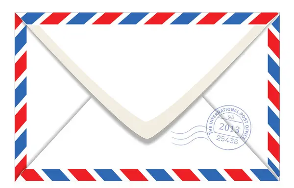 Envelop Met Letter — Stockvector