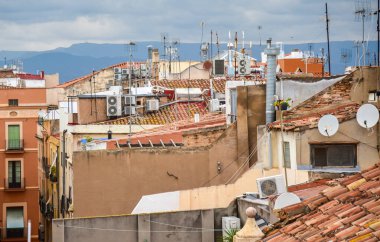 İspanya 'daki Tarragona şehrinin panoramik görüntüsü