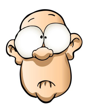 Korkmuş bir çizgi film karakteri.