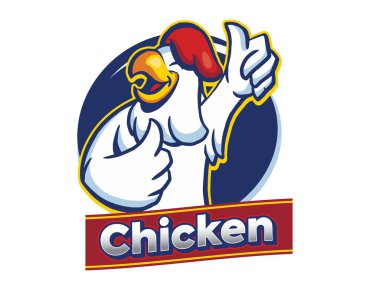 Tavuk Logosu Tasarımı. Kızarmış Tavuk Logosu.