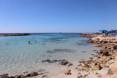deniz, sahil, Kıbrıs, Larnaka 