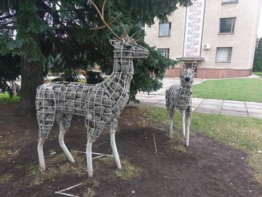 Parktaki heykel Kamianets Podilskyi, Ukrayna 