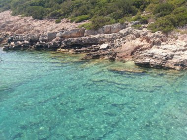 Deniz kıyısının güzel manzarası