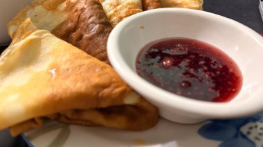 Lezzetli yiyeceklerin yakın görüntüsü