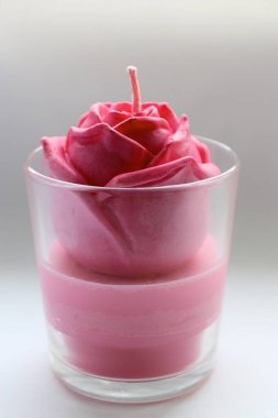 mum, mum gül, pembe gül, el yapımı mum, soya mumu, el yapımı, hediye, pembe, kırmızı, dekor, ev dekorasyonu, gül