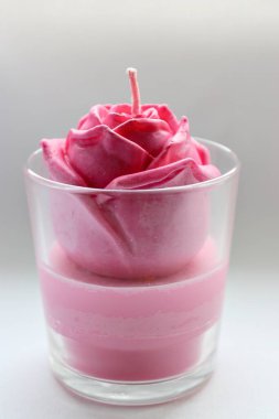 mum, mum gül, pembe gül, el yapımı mum, soya mumu, el yapımı, hediye, pembe, kırmızı, dekor, ev dekorasyonu, gül