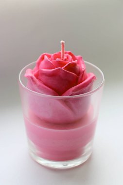 mum, mum gül, pembe gül, el yapımı mum, soya mumu, el yapımı, hediye, pembe, kırmızı, dekor, ev dekorasyonu, gül