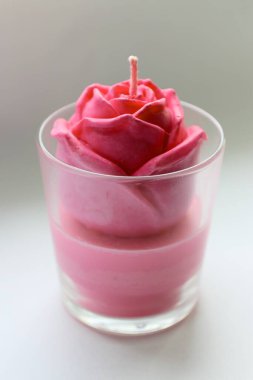 mum, mum gül, pembe gül, el yapımı mum, soya mumu, el yapımı, hediye, pembe, kırmızı, dekor, ev dekorasyonu, gül