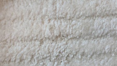 İç Tasarım, Ürün Fotoğrafçılığı ve Dekoratif Görseller İçin Beyaz Kabarık Halıların Yakın Çekimi