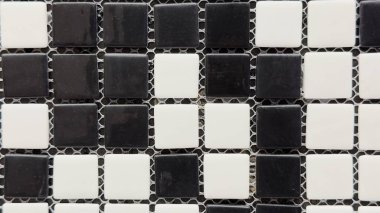 İç tasarım, ticari içerik ve stilize ürün fotoğrafçılığı için siyah ve beyaz karo desenli zarif arkaplan