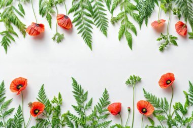 Beyaz arka planda küçük sevimli çiçekler suluboya resimler, çocuk odası için. ai oluşturuldu