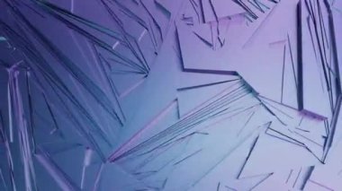 Üç boyutlu arkaplan video animasyonunun üç boyutlu soyut çizimi sürrealistik hareketle döngü geometri alt bölümü ile hareket halindedir. 4K çözümü (4096x2304)