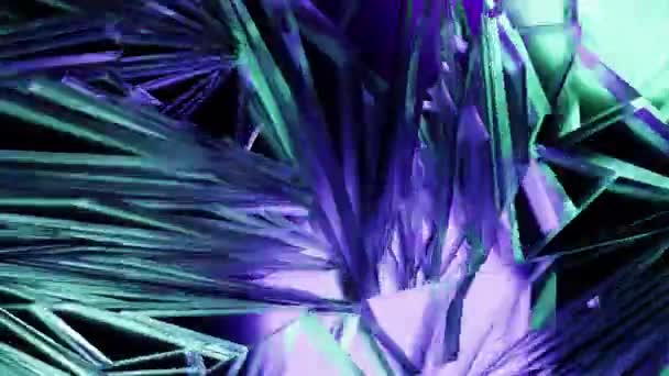 Абстрактне Художнє Відображення Фонової Відеоанімації Сюрреалістичним Рухом Русі Підрозділом Геометрії — стокове відео