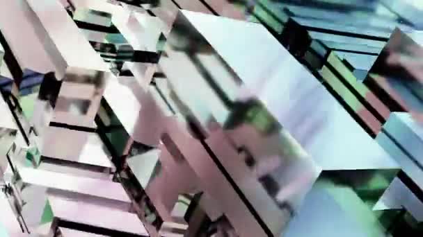 Abstrakt Konst Återgivning Bakgrund Video Animation Med Surrealistiska Rörelse Rörelse — Stockvideo