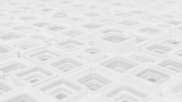 Фон Удовлетворение Абстрактной Анимации Геометрические Кубики Движения Безмордонное Видео Кубики — стоковое видео