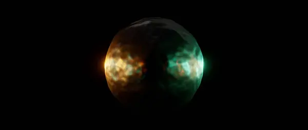 3D küre, gerçeküstü üç boyutlu organik uzaylı topu ya da eğri dalgalı yumuşak biyolojik formlarda sıvı madde içeren soyut sanatın canlandırılması.. 