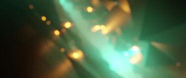 Karanlık vadi üzerinde fütürist uçuşlar ve parlak deniz mavisi ve turuncu dijital manzara.